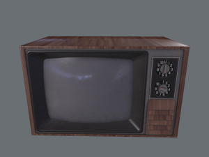Television retro 3D 模型