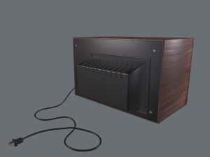 Television retro 3D 模型