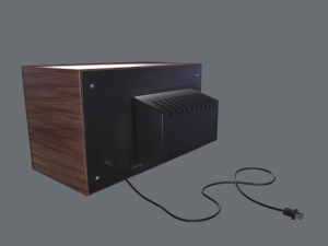 Television retro 3D 模型