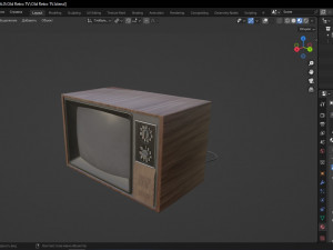 Television retro 3D 模型