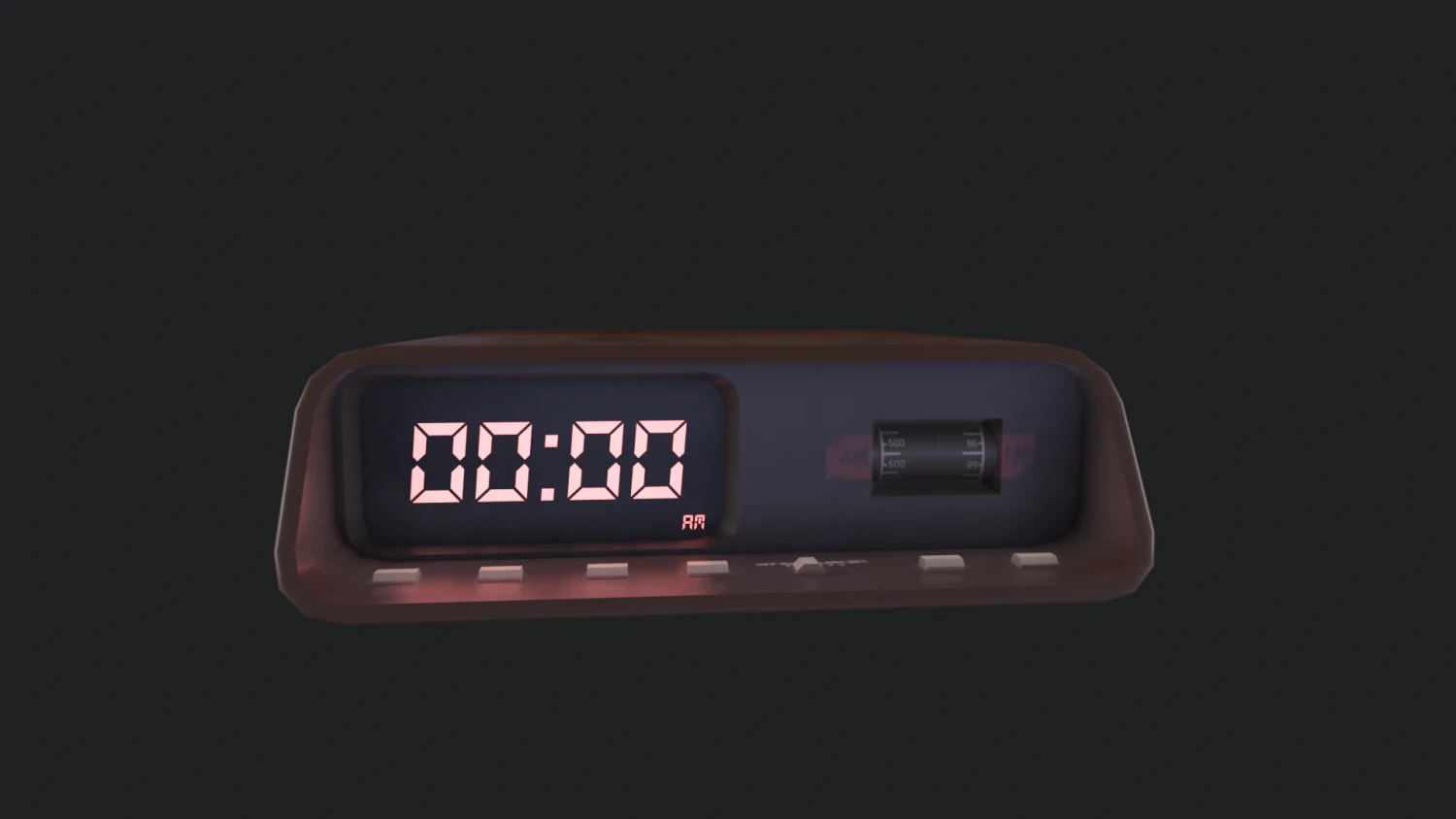 Alarm Clock 3D Model .c4d .max .obj .3ds .fbx .stl .blend 