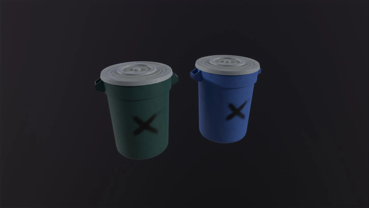 Trash Can 3D Model .c4d .max .obj .3ds .fbx .stl .blend 
