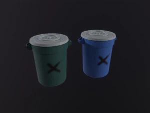 &Ccedil;&ouml;p tenekesi 3D Model