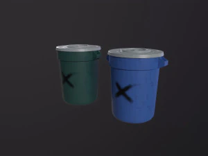 Trash Can 3D Model