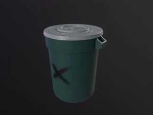 Trash Can 3D Model