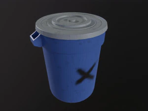Trash Can 3D Model