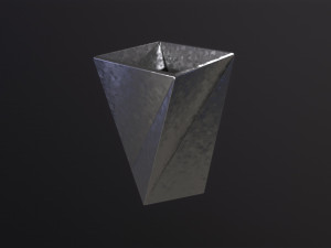 Vase Twisted Square 3D Model