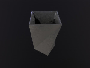 Vase Twisted Square 3D 模型