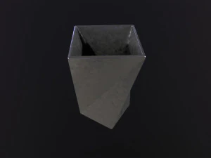 Vase Twisted Square 3D Model