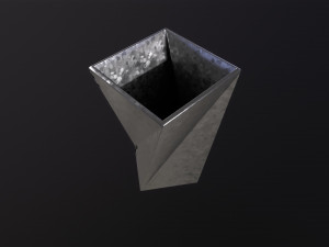 Vase Twisted Square 3D 模型