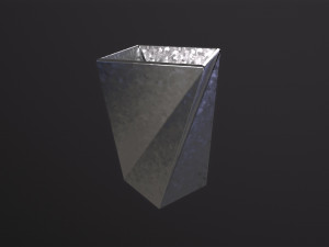 Vase Twisted Square 3D 模型