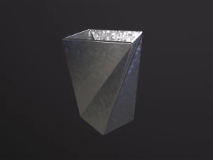 Vase Twisted Square 3D Model