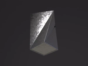 Vase Twisted Square 3D Model