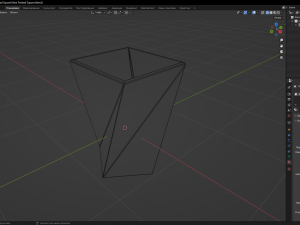 Vase Twisted Square 3D 模型