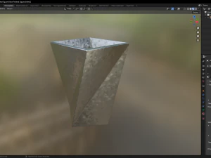Vase Twisted Square 3D Model