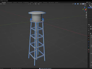 Water Tower 3D Model