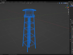 Water Tower 3D Model