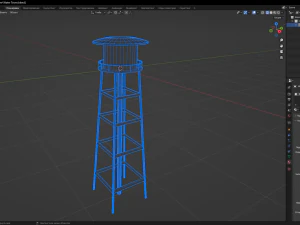 Water Tower 3D Model