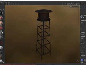 Water Tower 3D Model