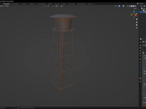 Water Tower 3D Model