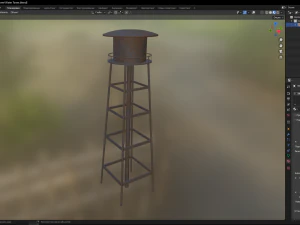 Water Tower 3D Model