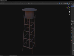 Water Tower 3D Model