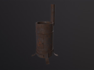 Potbelly Stove 3D Model