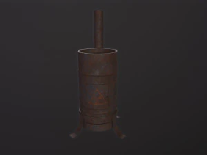 Stufa panciuta Modello 3D