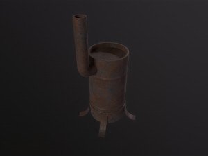 Potbelly Stove 3D Modell
