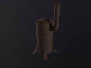 Potbelly Stove 3D Modell