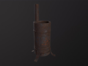 Potbelly Stove 3D Modell