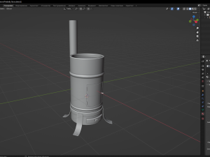 Potbelly Stove 3D Modell