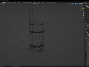 Potbelly Stove 3D Modell
