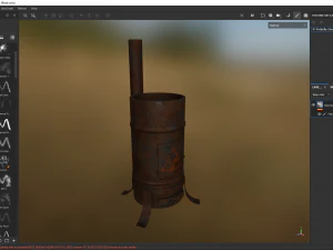 Stufa panciuta Modello 3D