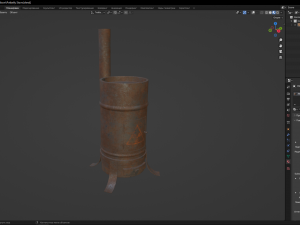 Potbelly Stove 3D Modell