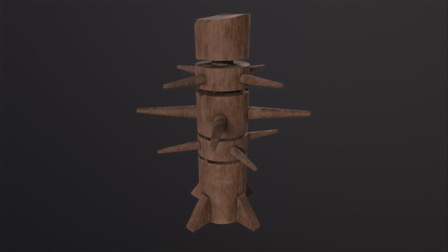 Wooden Dummy 3D 模型 .c4d .max .obj .3ds .fbx .stl .blend