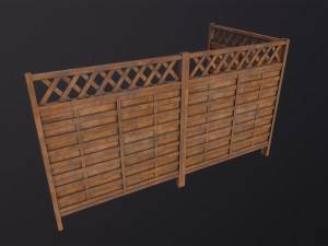 Modular Fence 3Dモデル