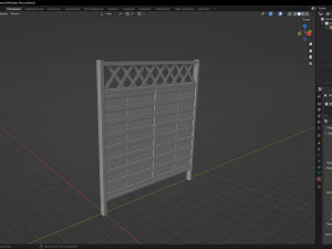 Modular Fence 3D Model
