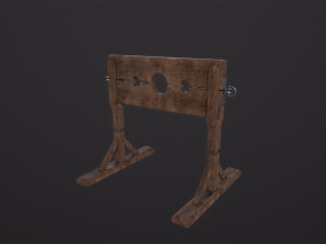 Stocks prison Model 3D