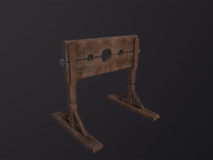 Stocks prison Model 3D