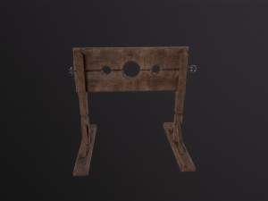 Stocks prison Model 3D