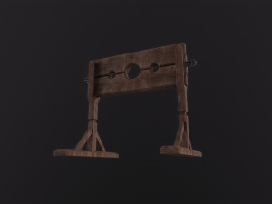 Stocks prison Model 3D