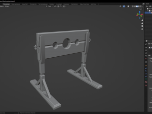 Stocks prison Model 3D