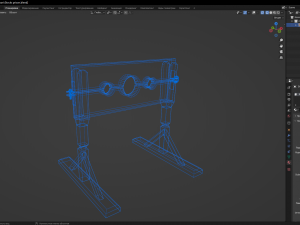 Stocks prison Model 3D