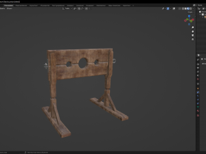 Stocks prison Model 3D