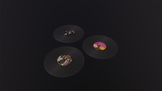Vinyl Record 3Dモデル .c4d .max .obj .3ds .fbx .stl .blend 