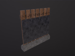 PostApo WallBarrier Modello 3D