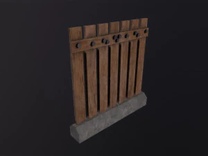PostApo WallBarrier 3D Model