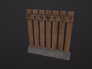 PostApo WallBarrier 3Dモデル