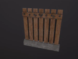 PostApo WallBarrier 3D Model